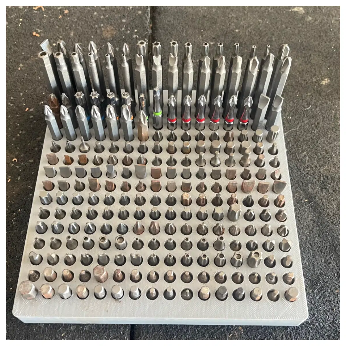 Gridfinity Screw Driver Bit Organizer Bit Fixer Screw Accessories Assembly Tool DIY Storage Fastening Parts Organizer