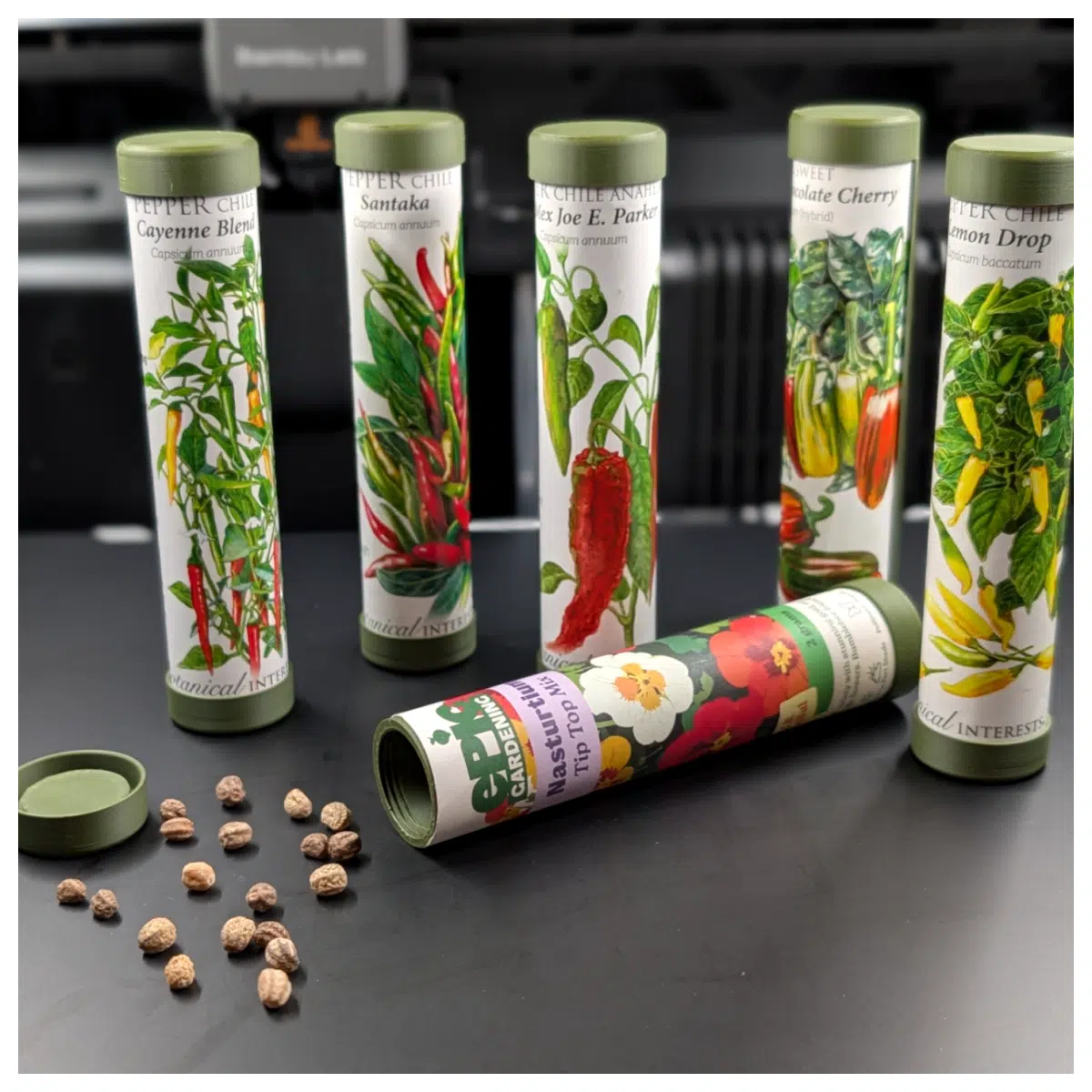 Seed Storage Tubes with Packaging Sealed Containers for Seed Storage Garden Seed Organizer Seed Germination