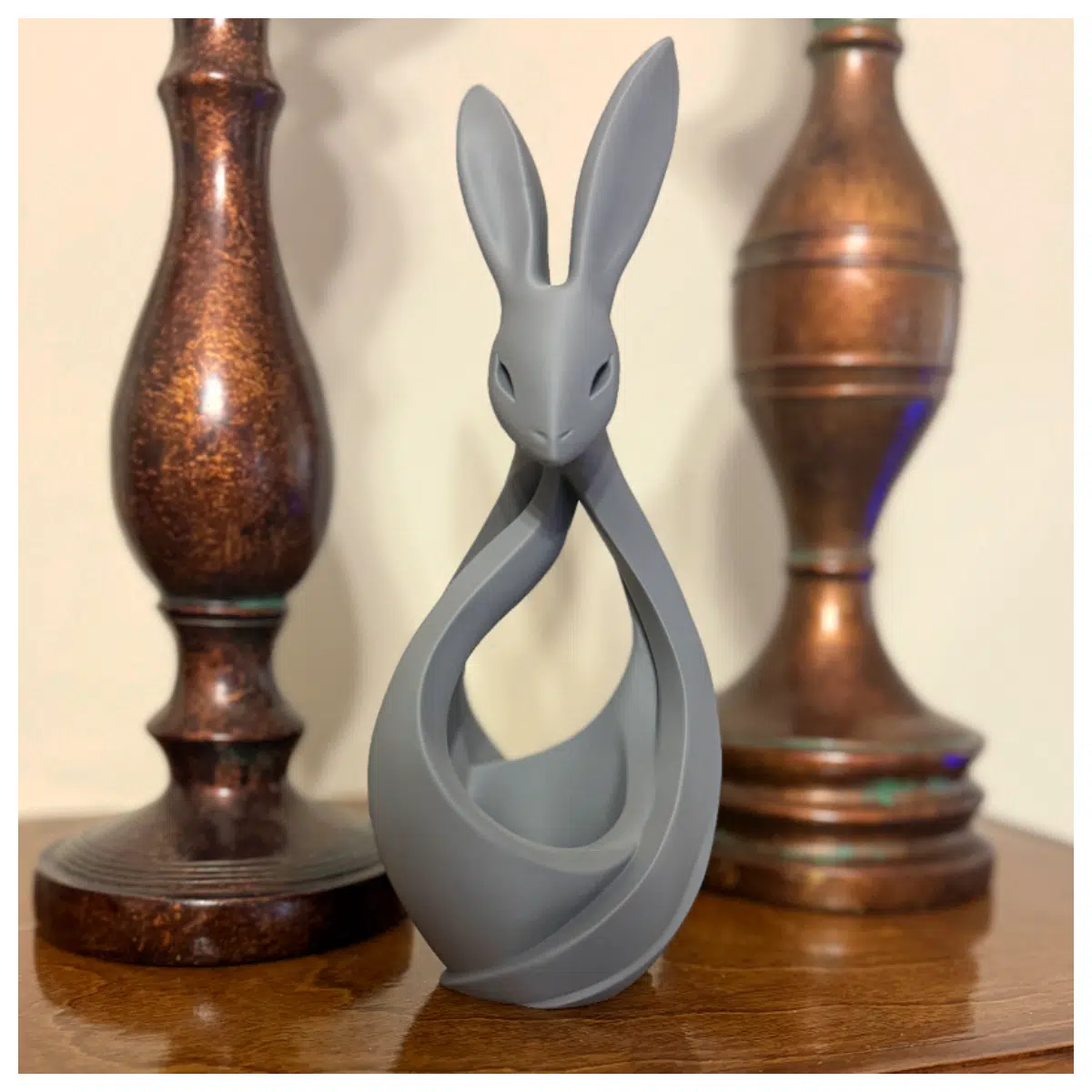 Elegant Resurrection Bunny Decor Modern Minimalist Space Art Easter Gift Decoration Accessories