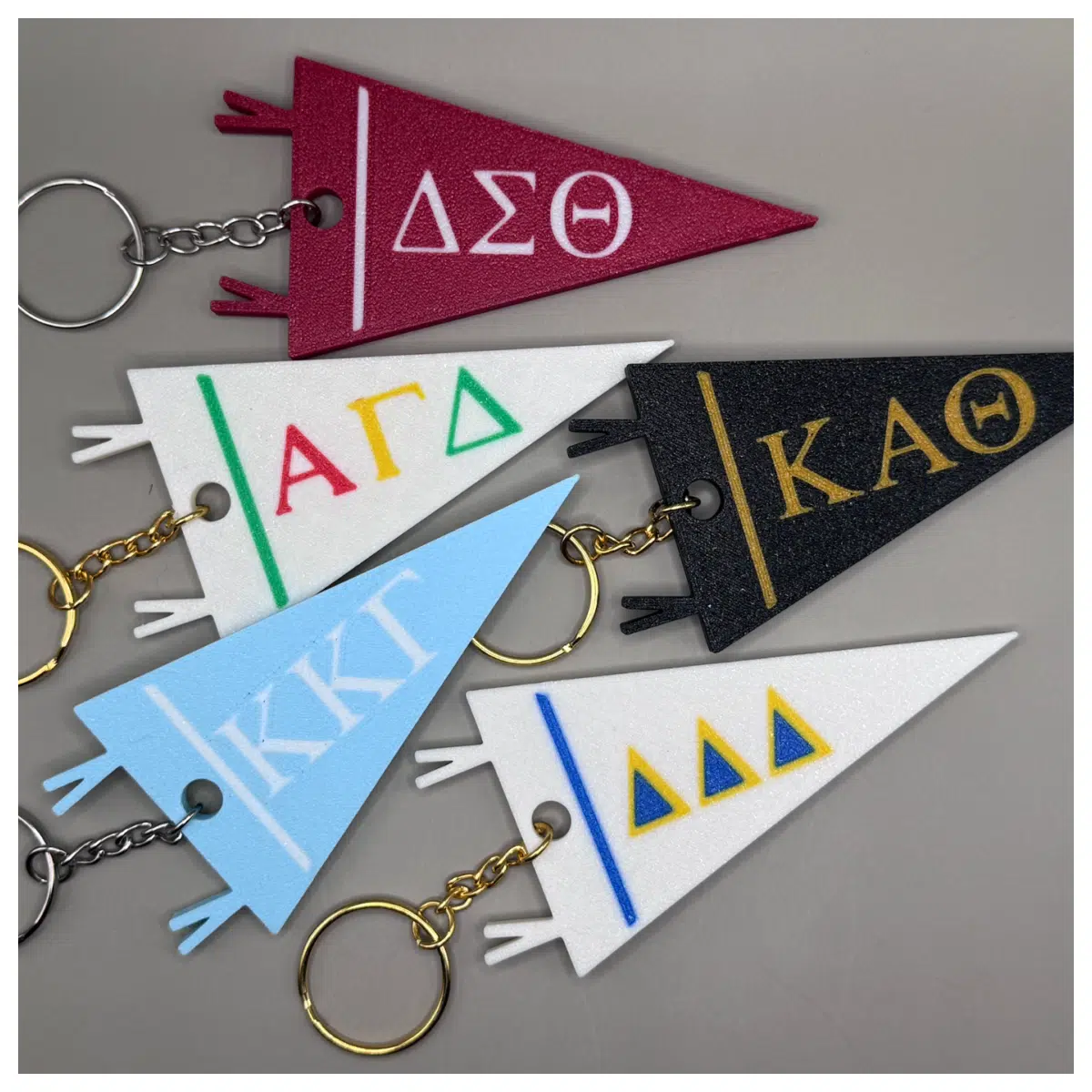 Sisterhood Triangle Flag Keychain BFF Gift LGBTQ Pride Fun Charm Companion Memorial Best Friend Gift