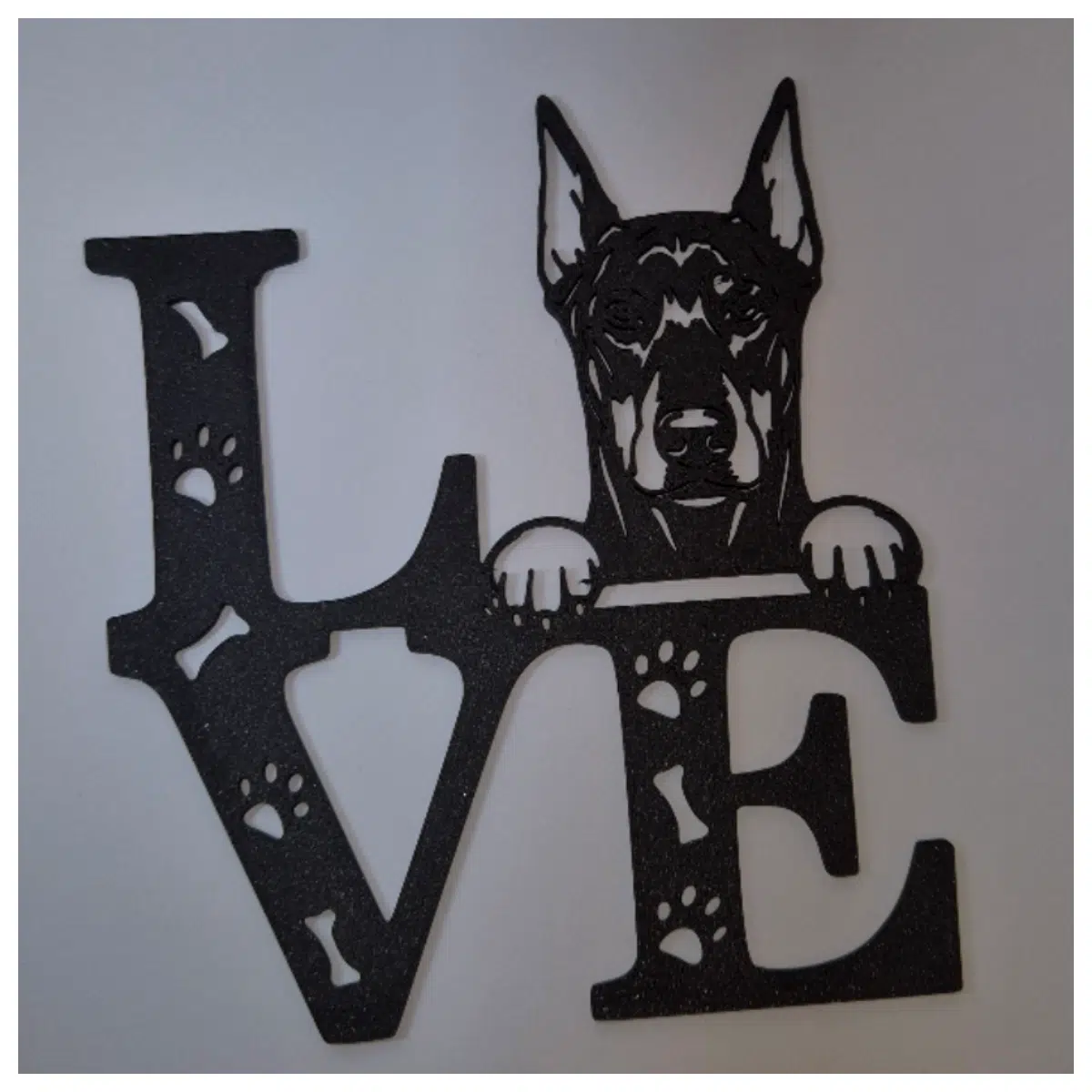 Doberman Dog Silhouette Wall Art Dog Wall Decor Pet Decoration Home Wall Art Dog Silhouettes Cute Pet Gift