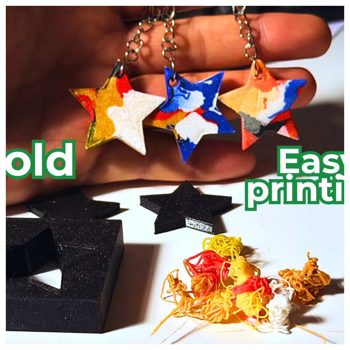 Recycled Star Recovery Star Processing Waste Production Creative Star Shape Design