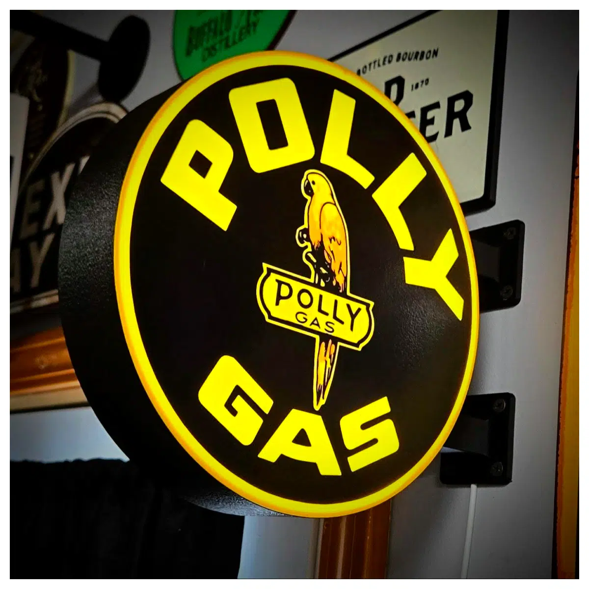POLLY GAS Double Sided Gas Station Signage Outdoor Advertising Fuel Station Sign Commercial Lighting Signage Manufacture