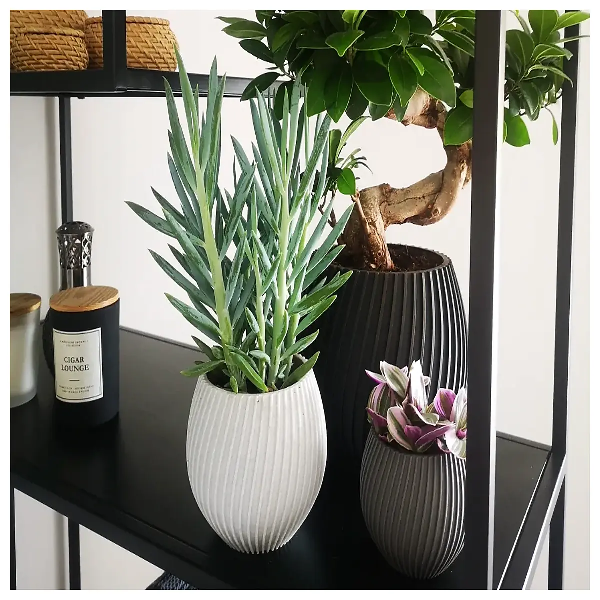 Wave Planters Creative Garden Pots Indoor Decoration Simulation Flower Pots Flower Planters Decorative Accessories