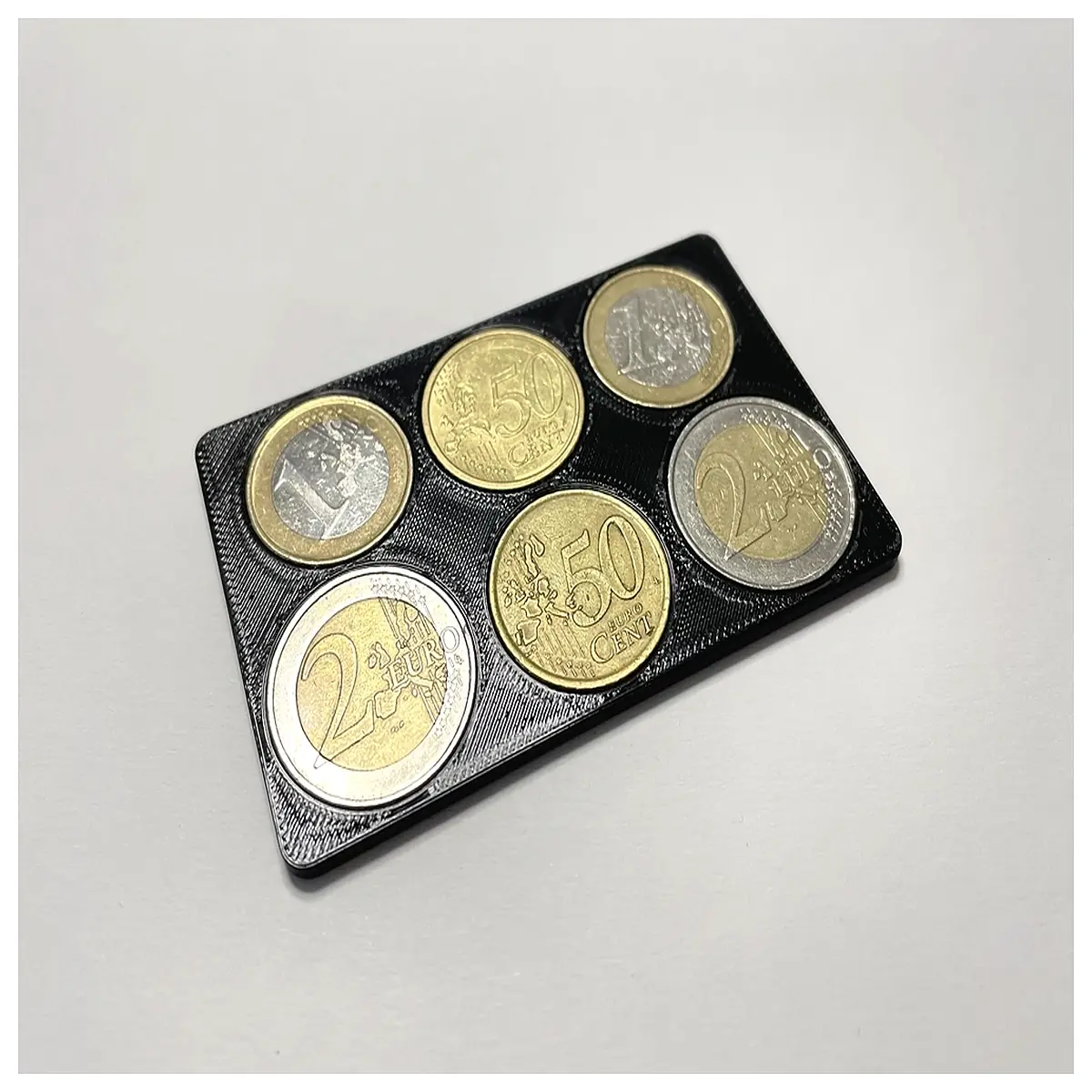 Euro Coin Organizer Shape Money Box Bank Card Storage Cash Holder Multi Card Storage Euro Collection