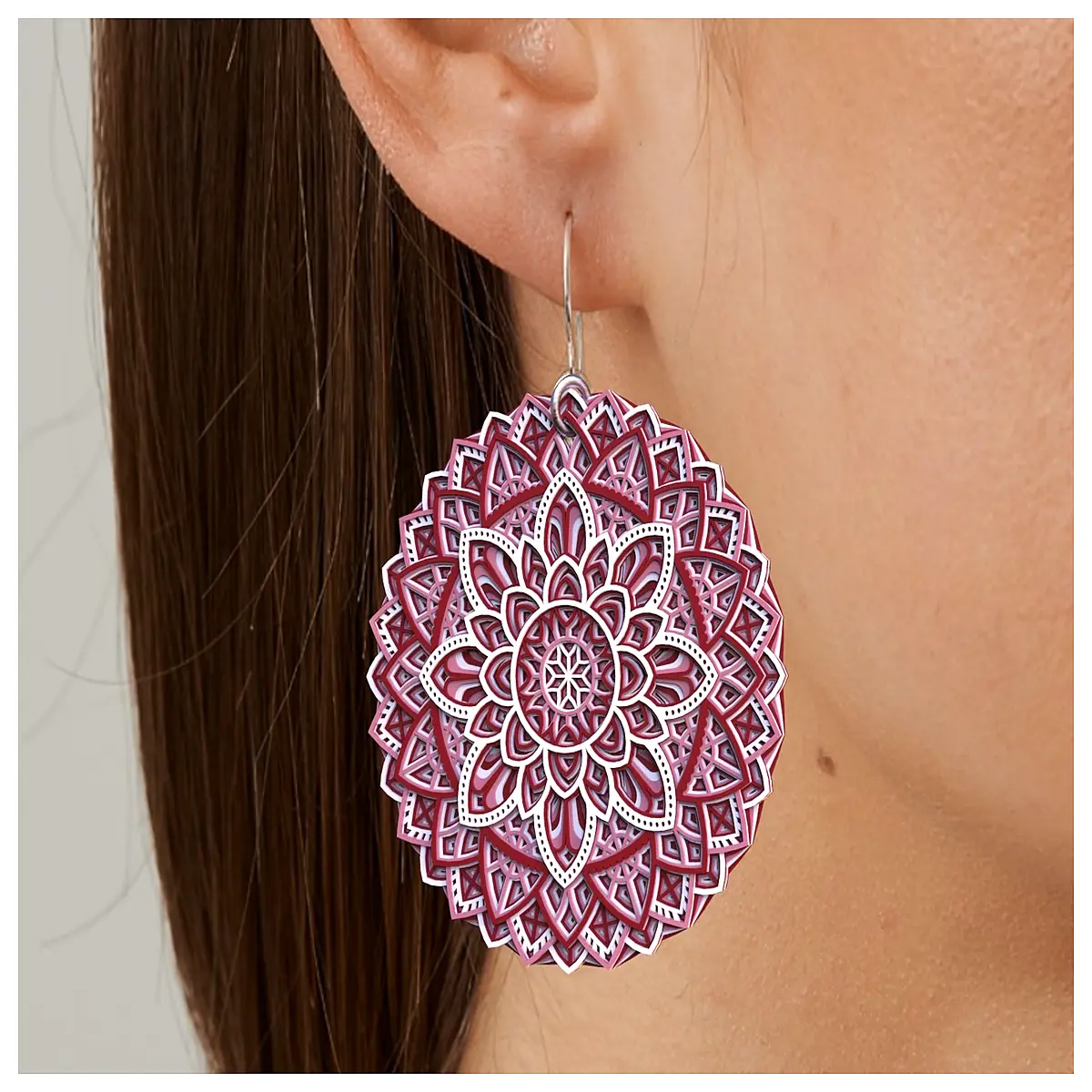 Floral Mandala Earrings Multi Set Decorative Earring Van Gogh Style Women s Gift Art Earring Accessories