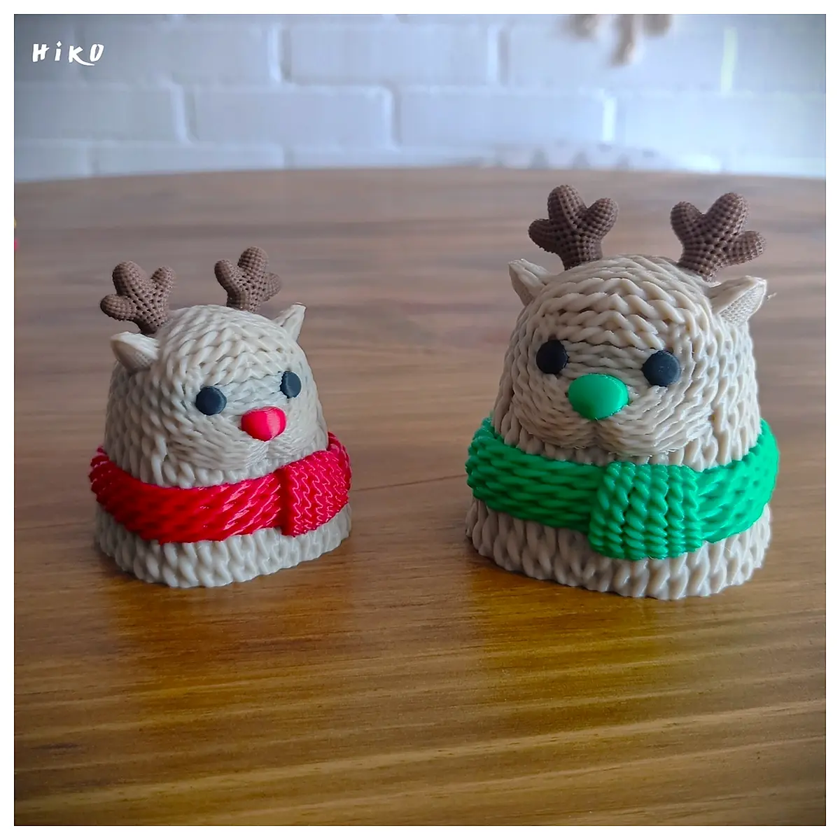 Reindeer Christmas Knit Container Festive Decor Christmas Gift Knitting Ornament Holiday Accessory