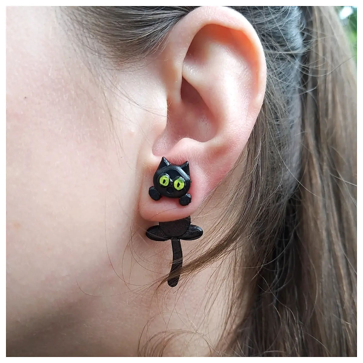 Cat Ear Earrings Women s Style Sweet Cute Student Atmosphere Kitten Ears Decoration Trendy Earrings Girl Gift