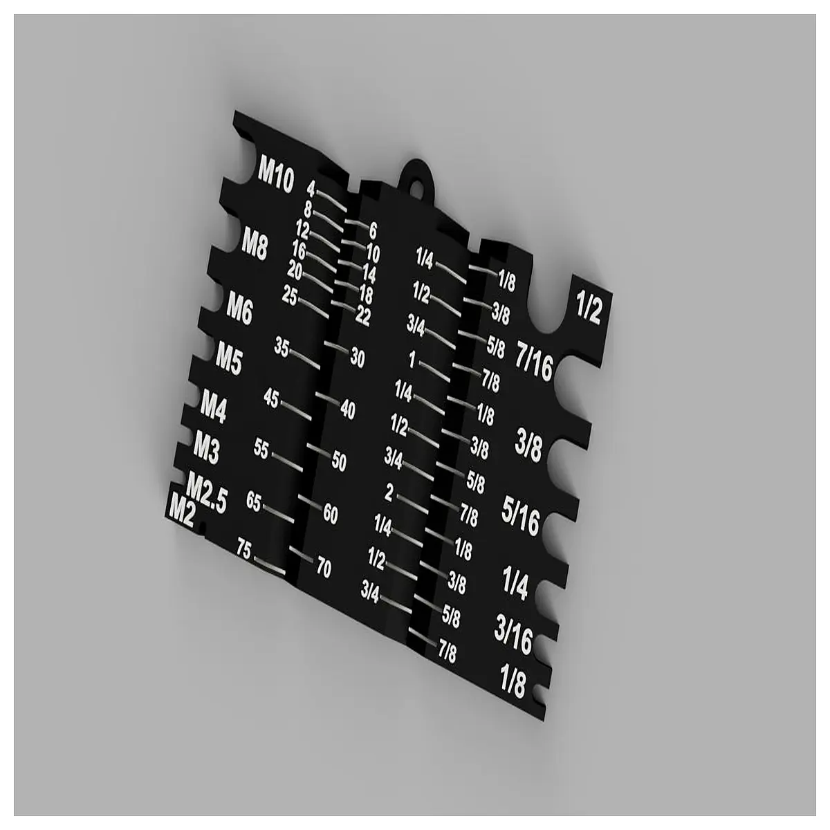 Screw Measuring Tool Set Metric Screw Gauge Ruler Dimension Tool Accurate Measurement
