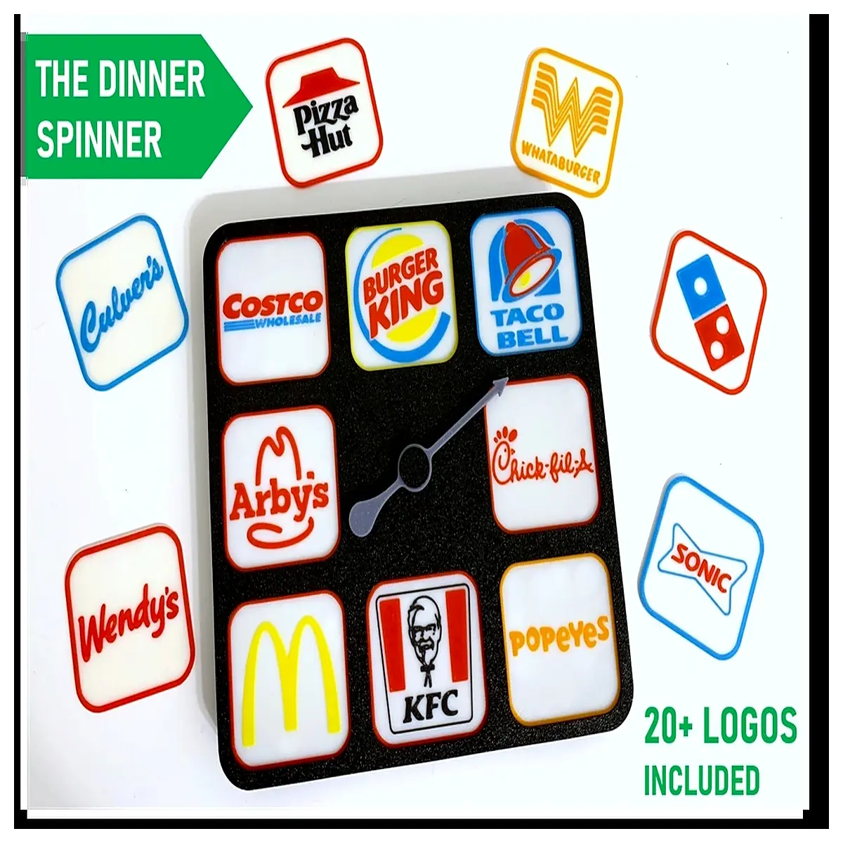 lazy susan turntable for dining table with 20 place setting markers rotating serving tray organizer kitchen tableware accessories