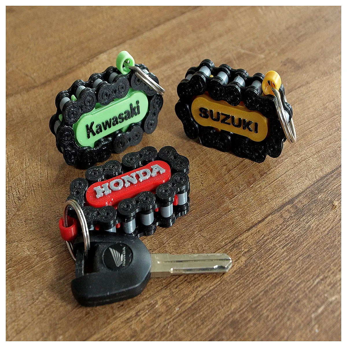 Motorcycle Roller Chain Key Ring Chain Parts Motorcycle Accessories Chain Ring Motorcycle Tooling