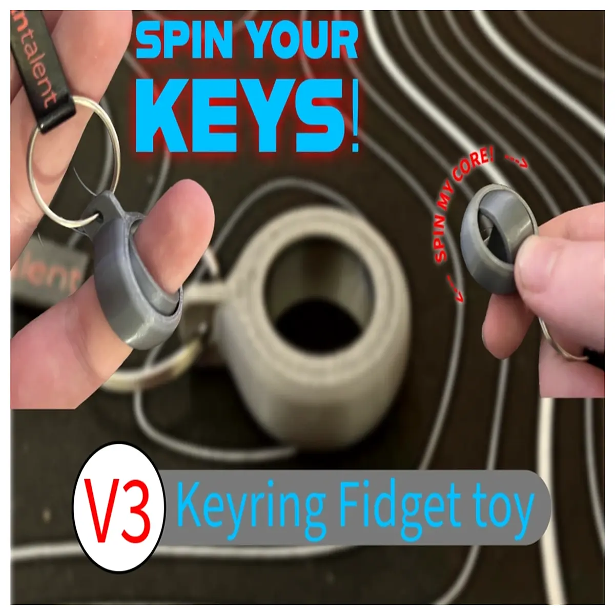 Car Keys Spinner V3 Vehicle Parts Auto Accessories Car Modification Key Rotation Tool Auto Tuning Components