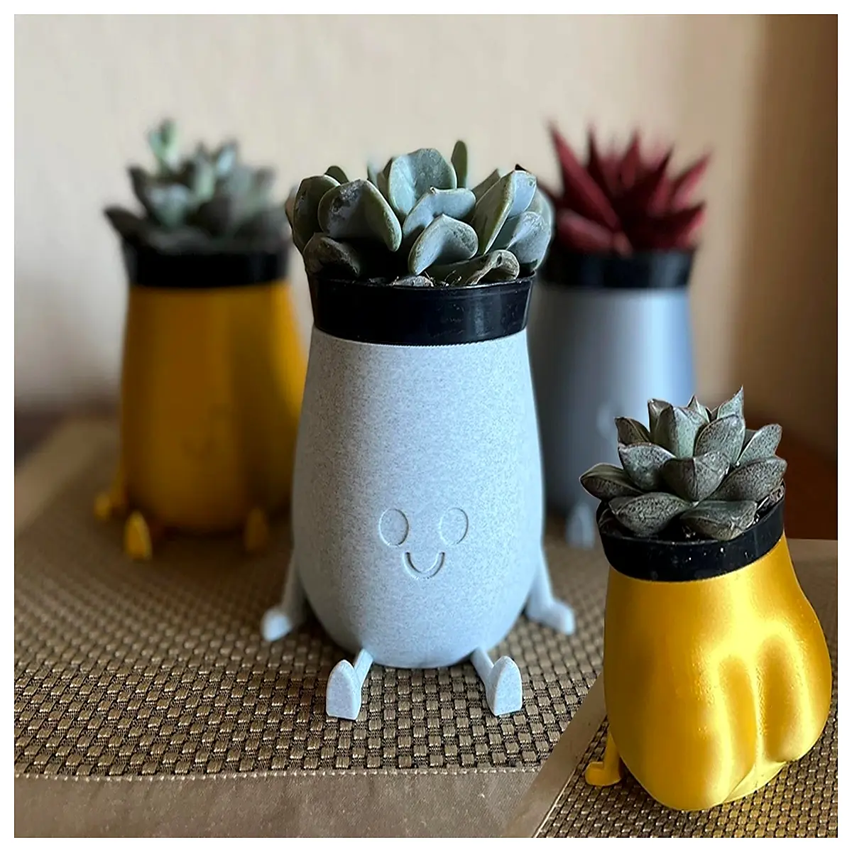 cute chubby sitting ceramic jar for home decor kawaii storage container for candy or tea whimsical desk organizer gift