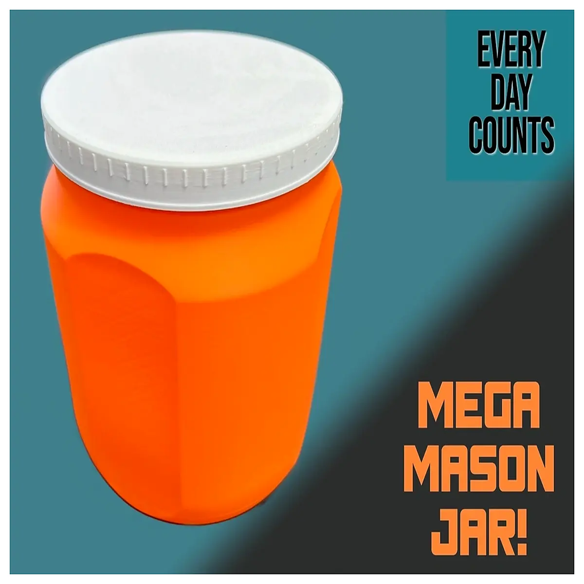 MEGA Mason Jar Double Food Storage Preservation Airtight Jar Large Capacity Container