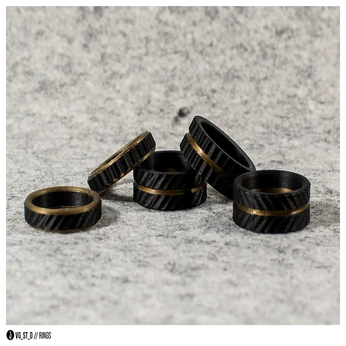 textured ring for women men fashion jewelry trendy knuckle piece gold silver stainless steel adjustable