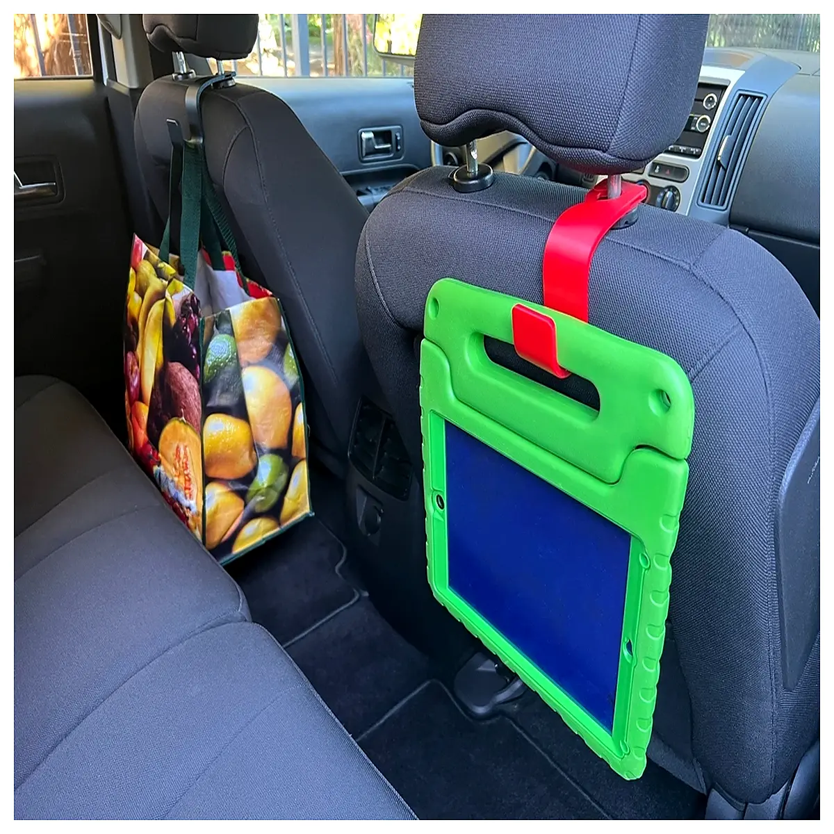 Car Headrest Hooks Rotating Lock Buckle Seat Hanging Accessories Car Safety Lock Child Seat Attachment