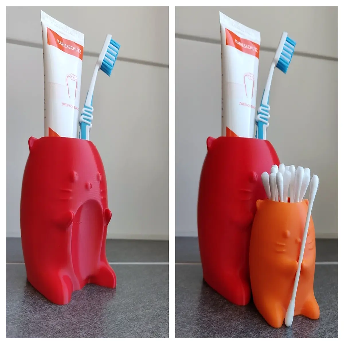 countertop toothbrush holder no wall mount suction cup organizer for bathroom vanity travel friendly