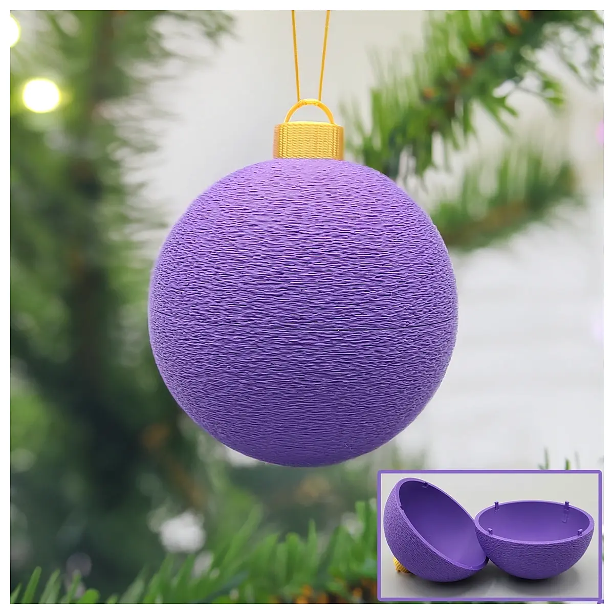 christmas ornament storage box organizer with dividers for baubles and decorations