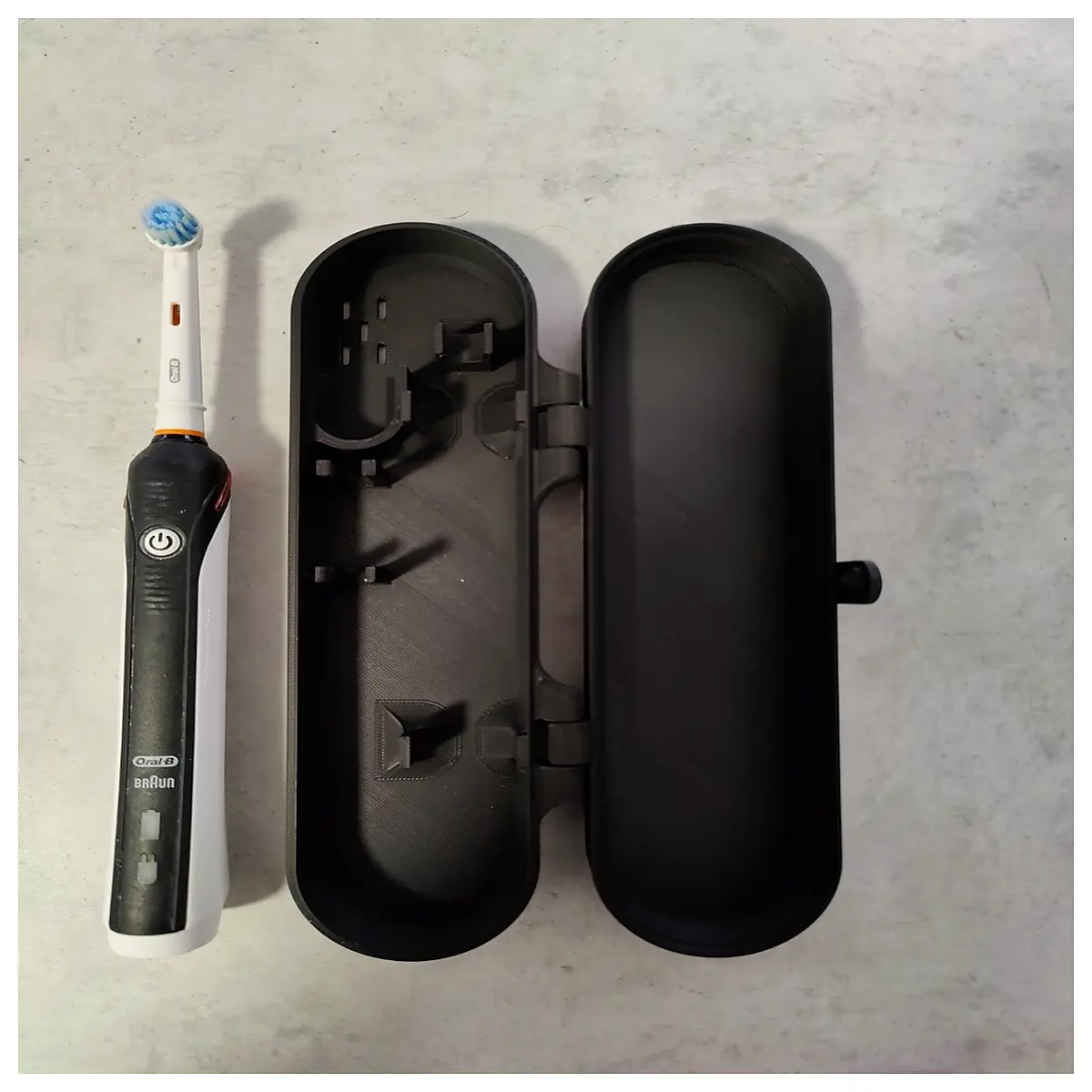 oral b replacement brush head holder case v1 travel storage container for electric toothbrush parts