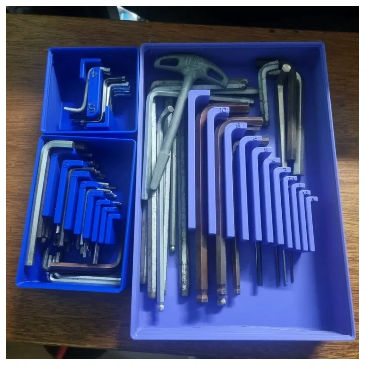 Gridfinity Allen Key System Storage Solutions Organizer Accessories Bulk Storage Desktop Storage Gridfinity Tools