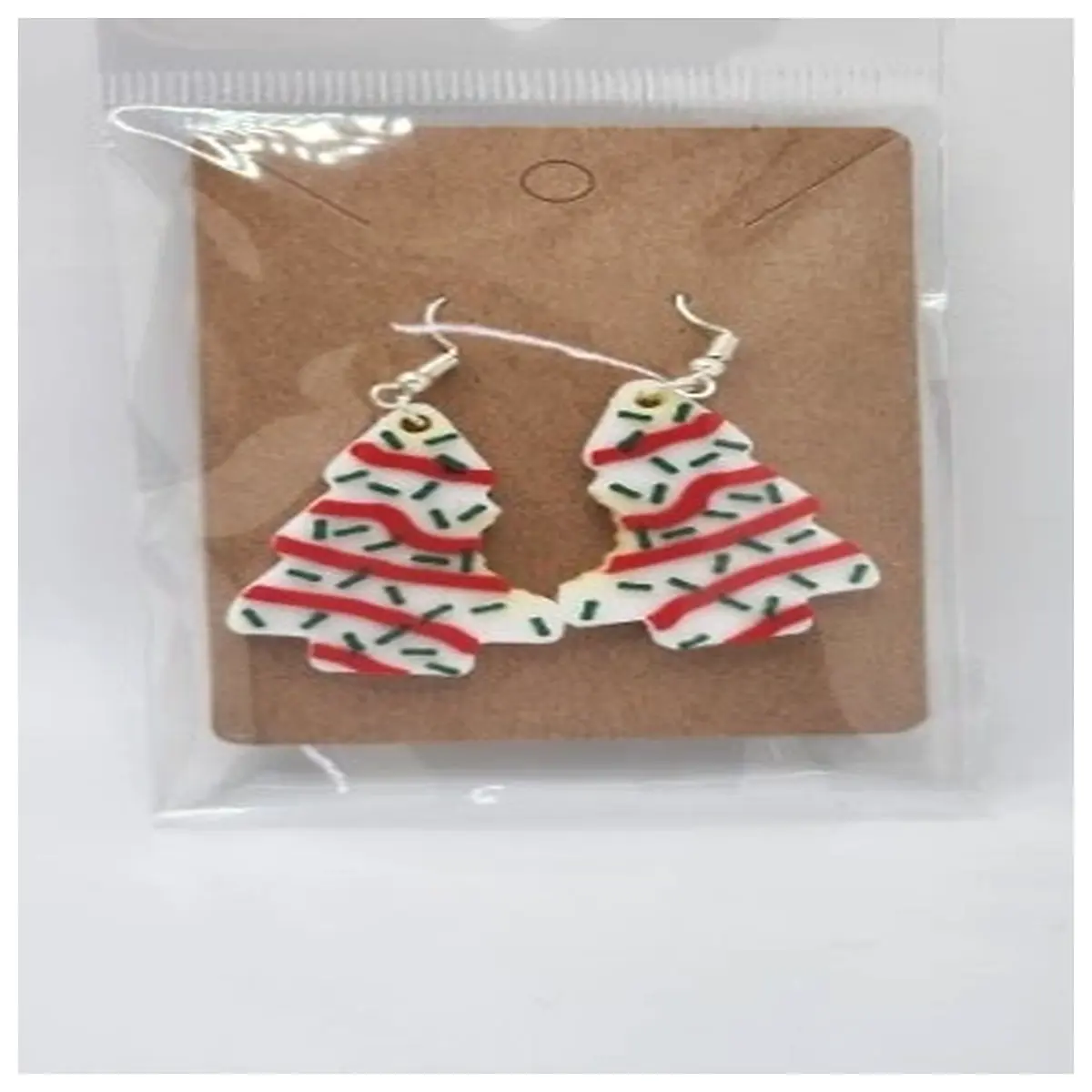Little Debbie Christmas Tree Earrings Festive Christmas Gift Holiday Earring Accessories Cute Christmas Tree Studs New Year Earrings