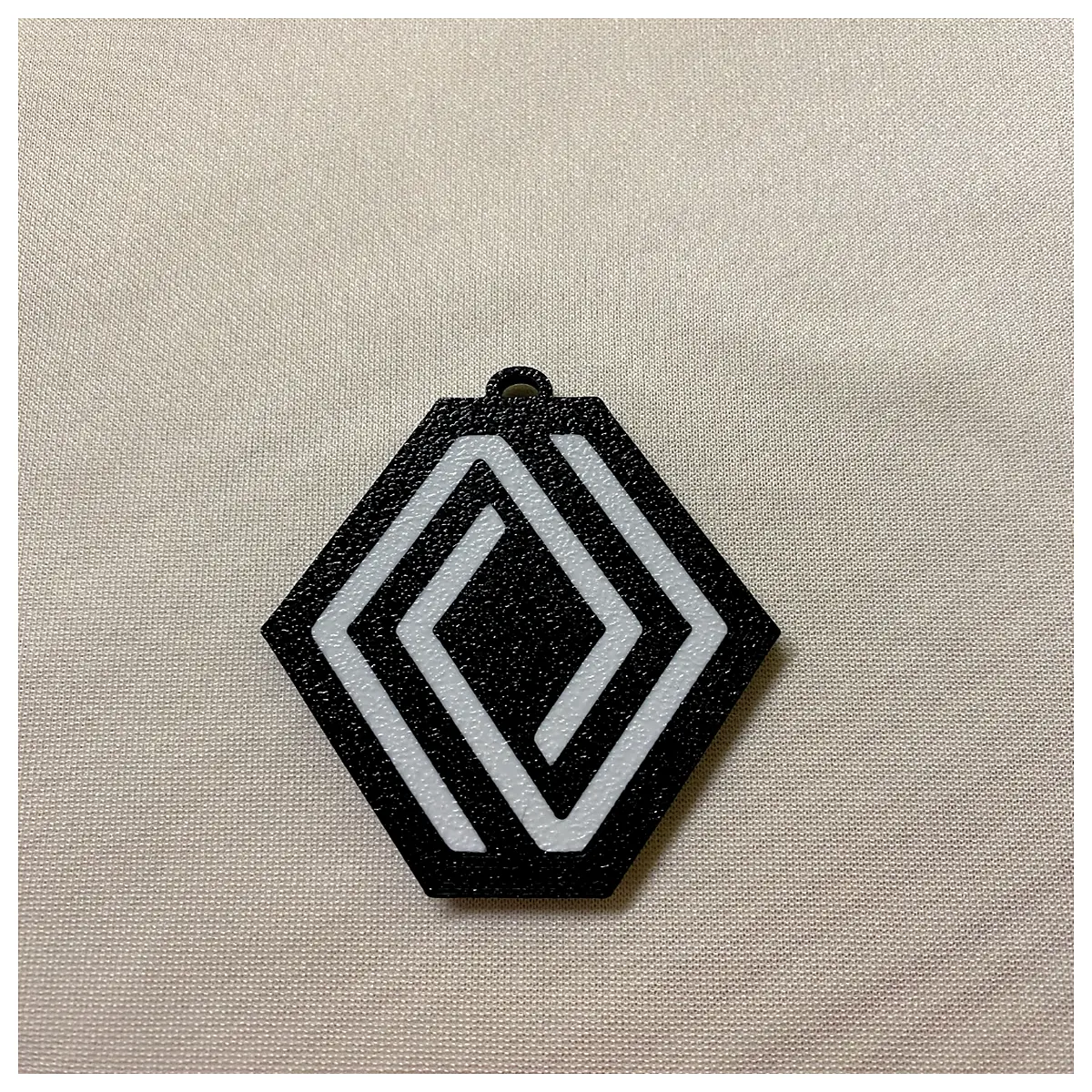 keychain double sided metal car key ring accessory for megane captur koleos