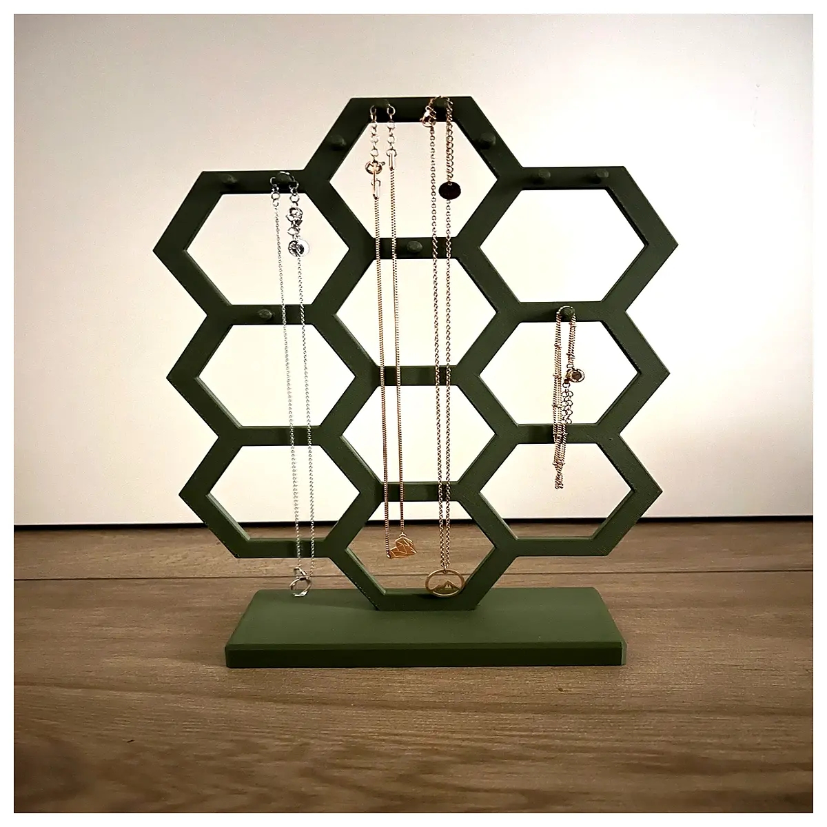 Hexagonal Geometry Necklace Bracelet Display Stand Jewelry Display Shelf Creative Decoration Stand