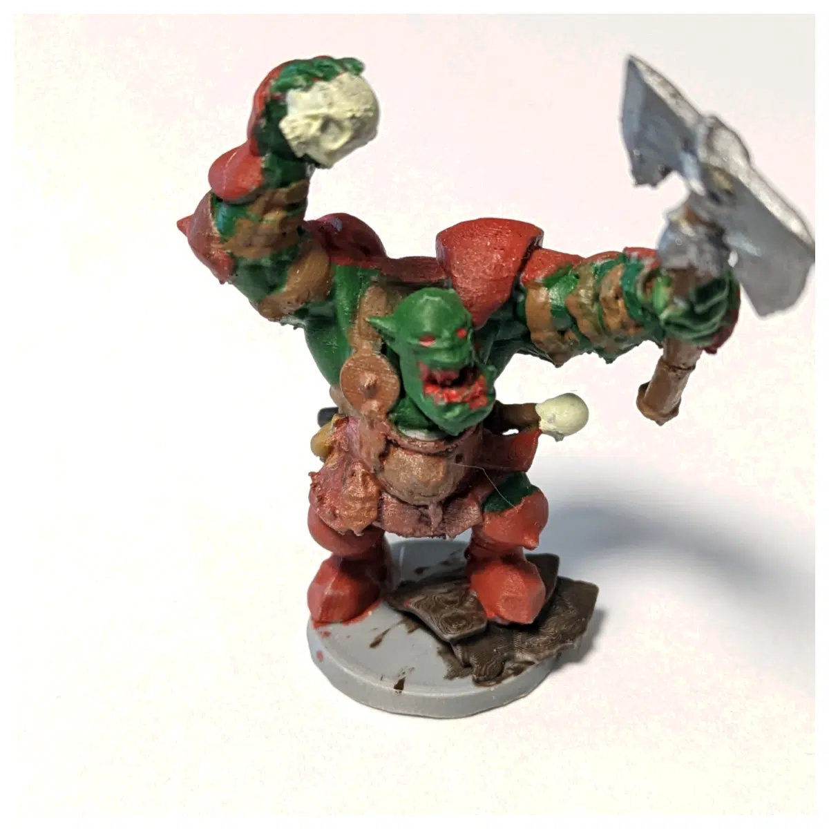 Magnetic Base Orc Warboss Mini Model D D Battle Set Terrain Figures War Game Accessories