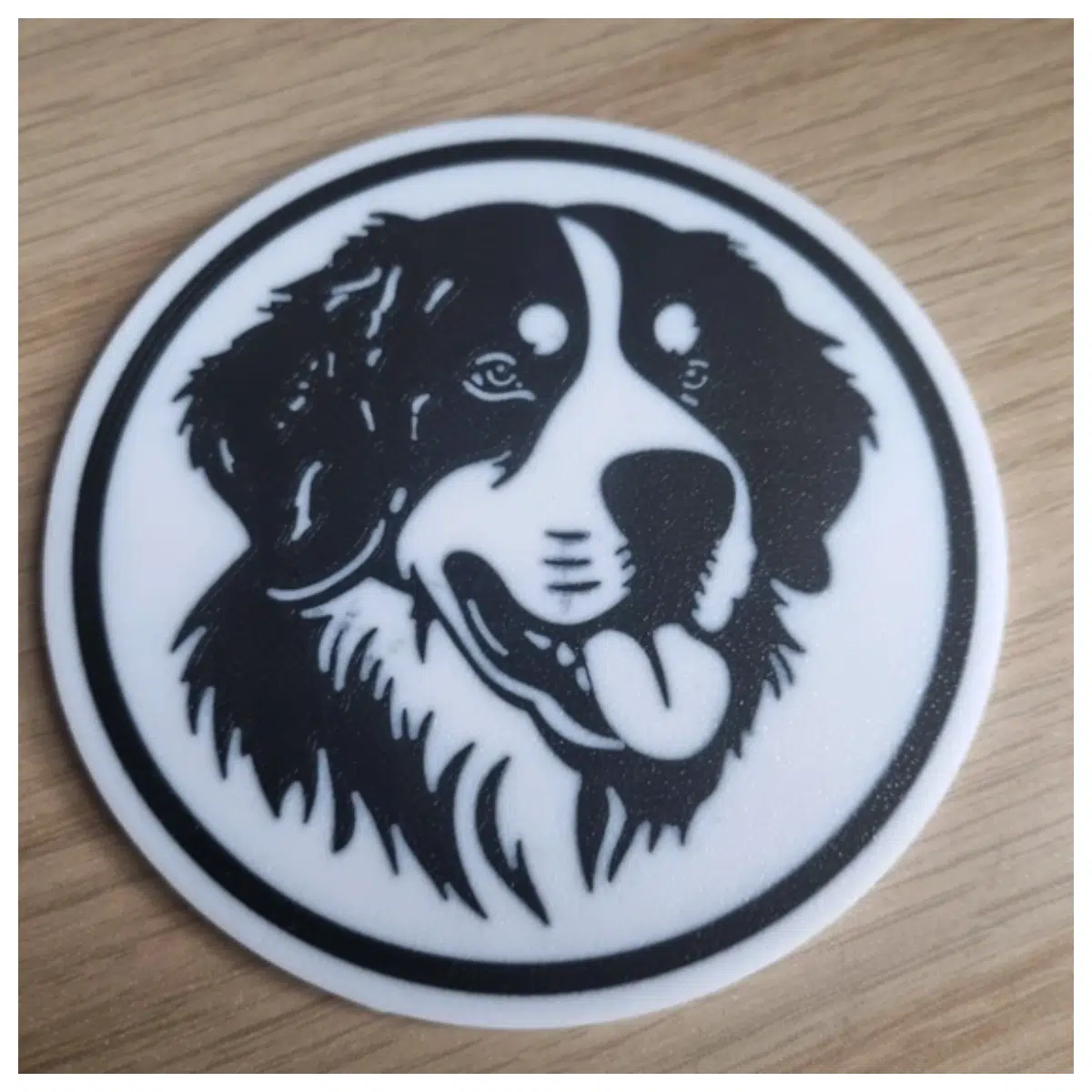 bernese mountain dog coaster set cute dog lover gift non slip drink mat for home decor