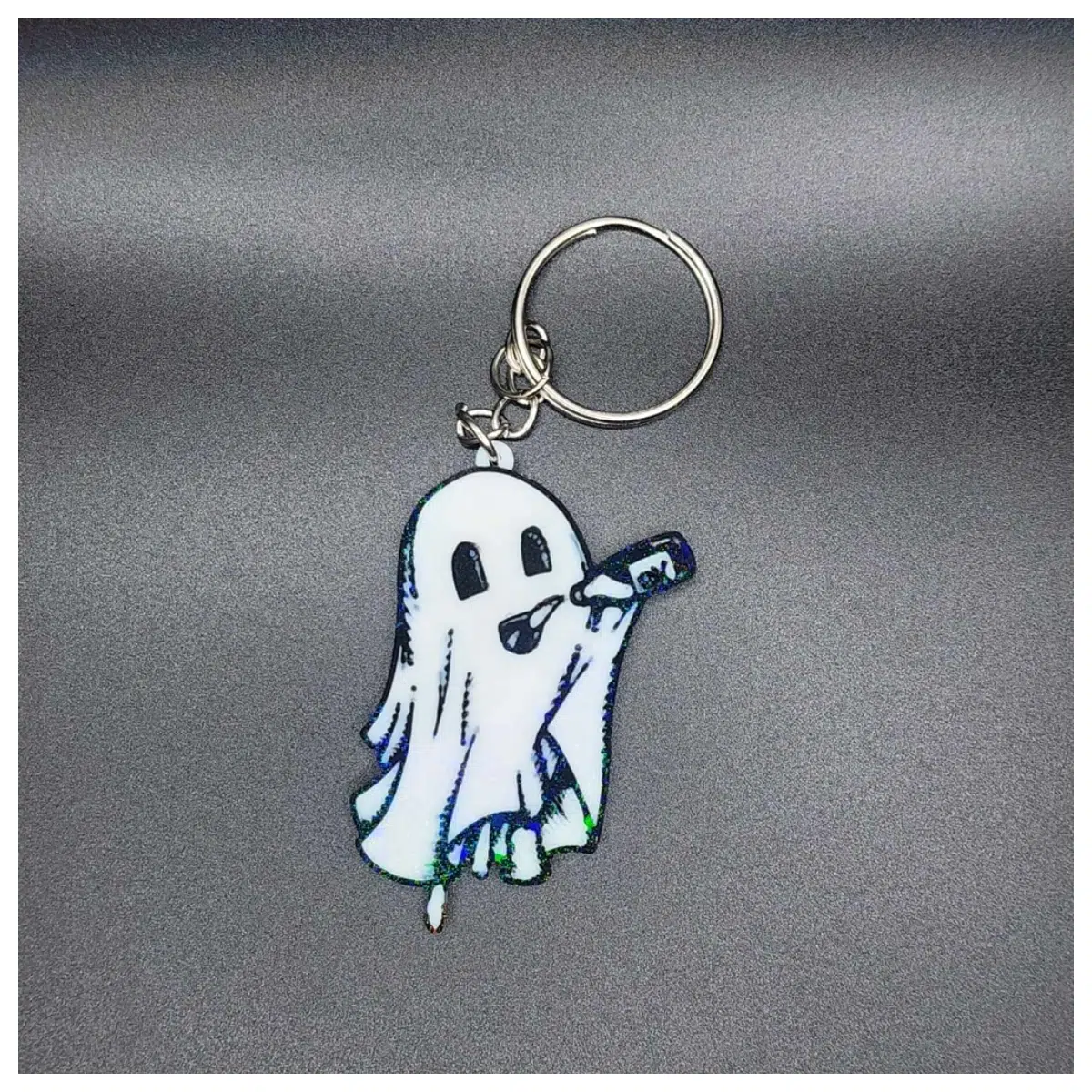 Ghost Keychain Demon Skull Pendant Horror Anime Collectible Keyring Decoration Toy