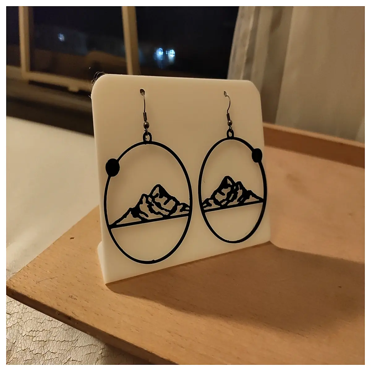 Mountain Outline Earrings Women s Hiking Landscape Outdoor Sport Jewelry Accessories Fashion Trend