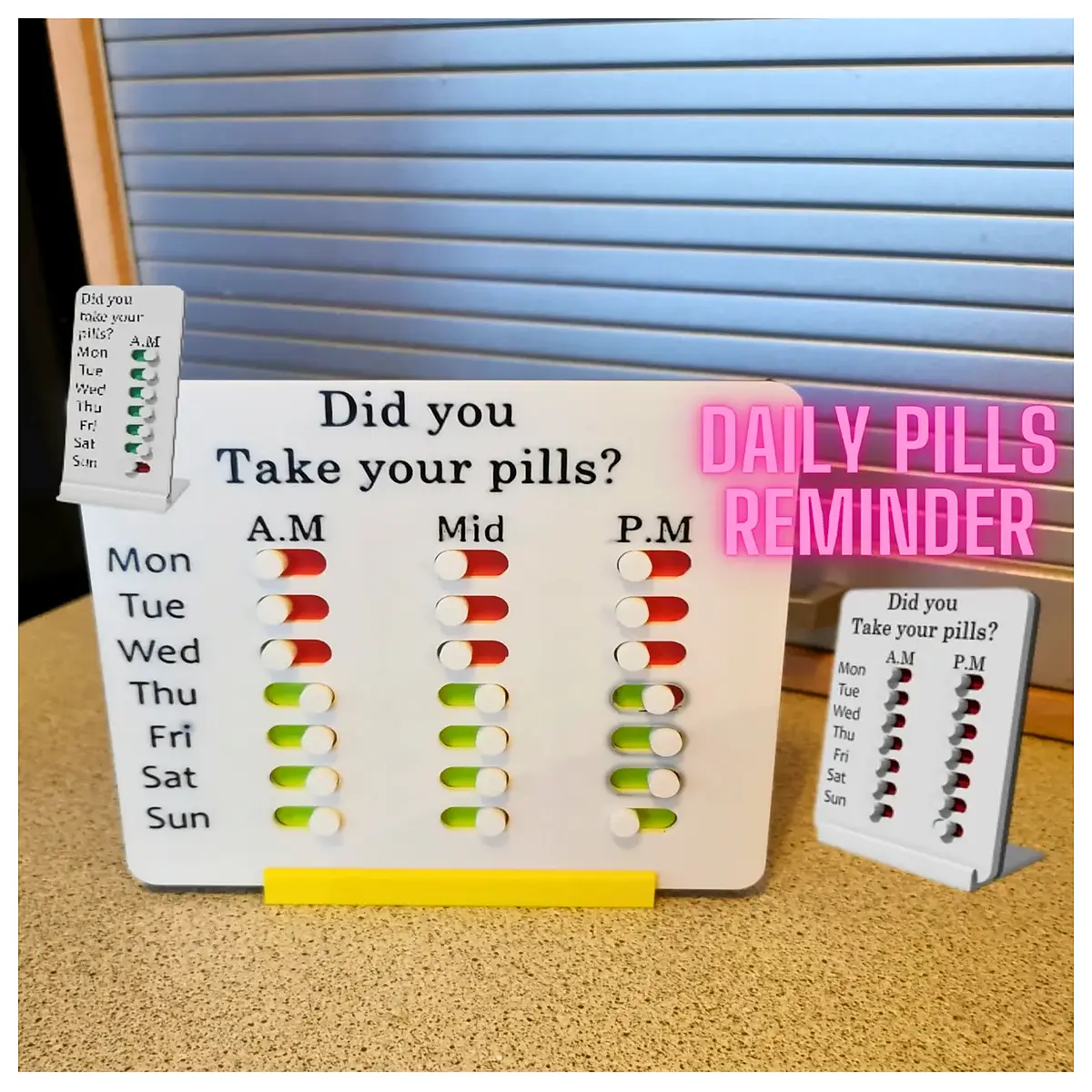 Medication Reminder Multi Version Timer Smart Reminder Pill Dispenser Leak Reminder Medication Organizer Dosage Reminder
