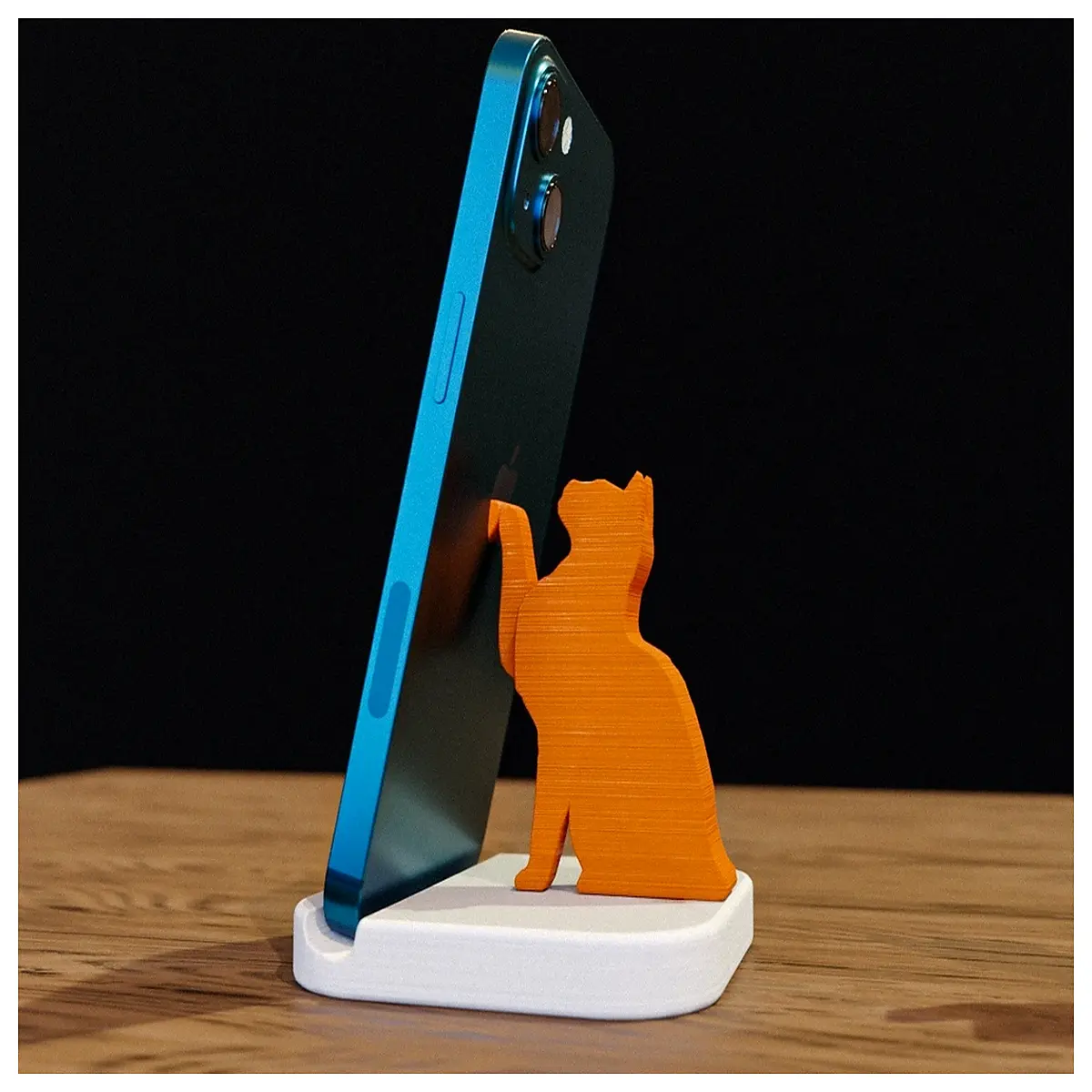 cute cat phone holder for desk adjustable animal shaped mobile phone dock kawaii feline accessory for tablet