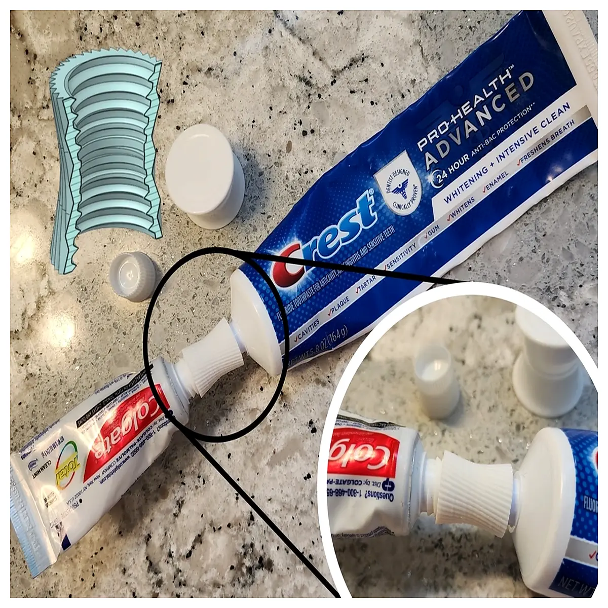 Toothpaste Overtube Filler Portable Small Toothpaste Tube Accessories Toothpaste Refill Tube Dispenser