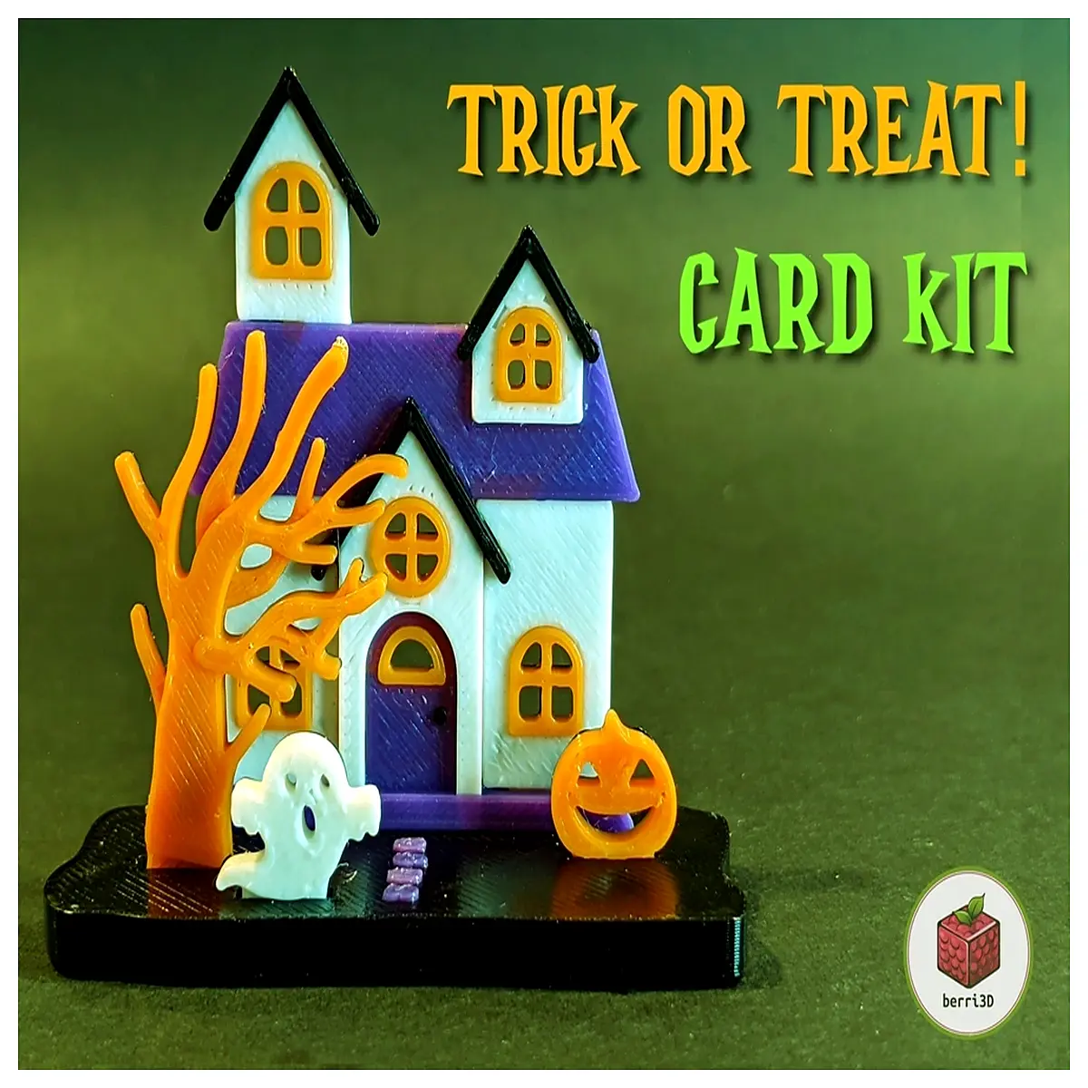 t Get Candy or You ll Get Hurt Mini House Card Model 3D Puzzle Toy Educational Kids Building Blocks Scene Model
