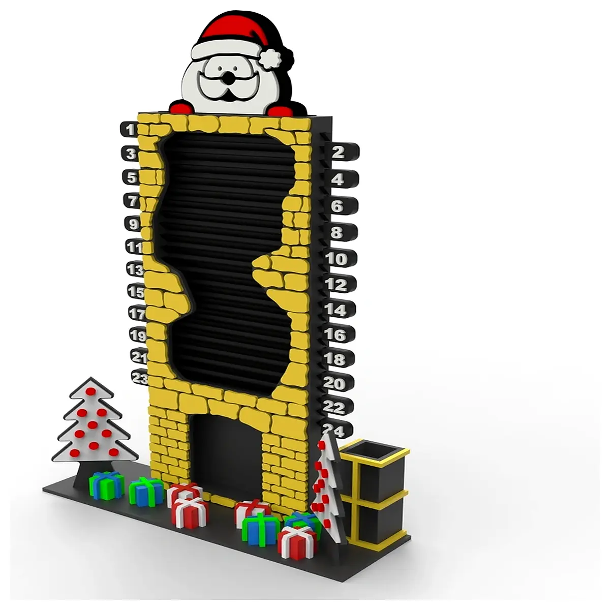 Christmas Countdown Calendar Kids Decoration 24 Days Festive Gift Holiday Decor for Advent Calendar Planning