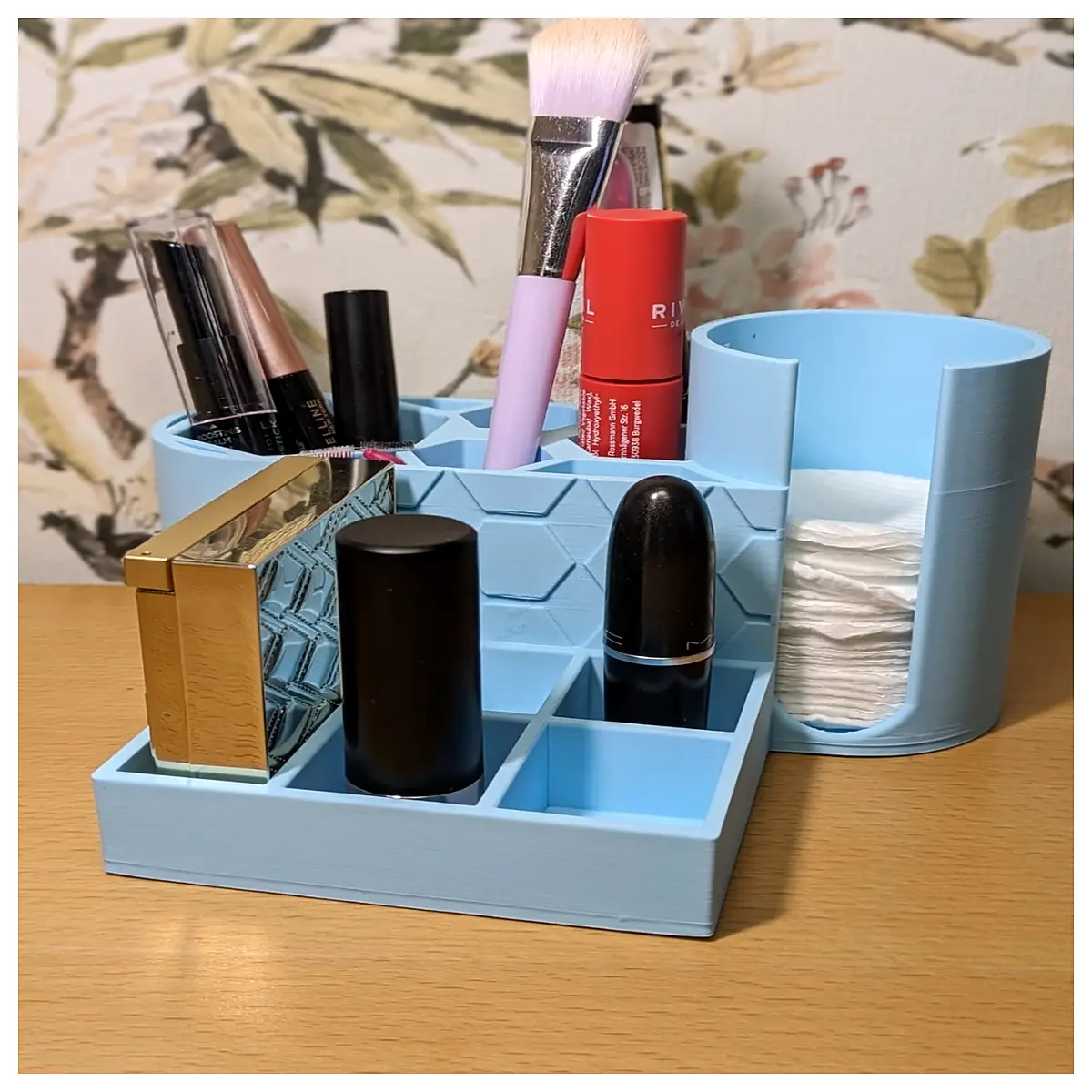 makeup organizer box clear acrylic vanity tray for bathroom counter storage
