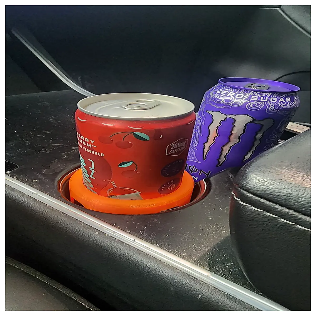 slim can cup holder adapter insert for car console universal bottle cupcake ring fit