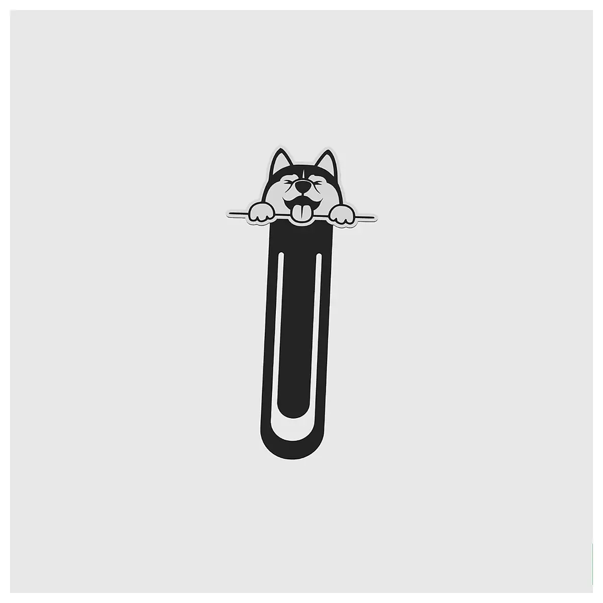 Cute Siberian Husky Bookmark Pet Memorial Husky Dog Figurine Bookmark Friends