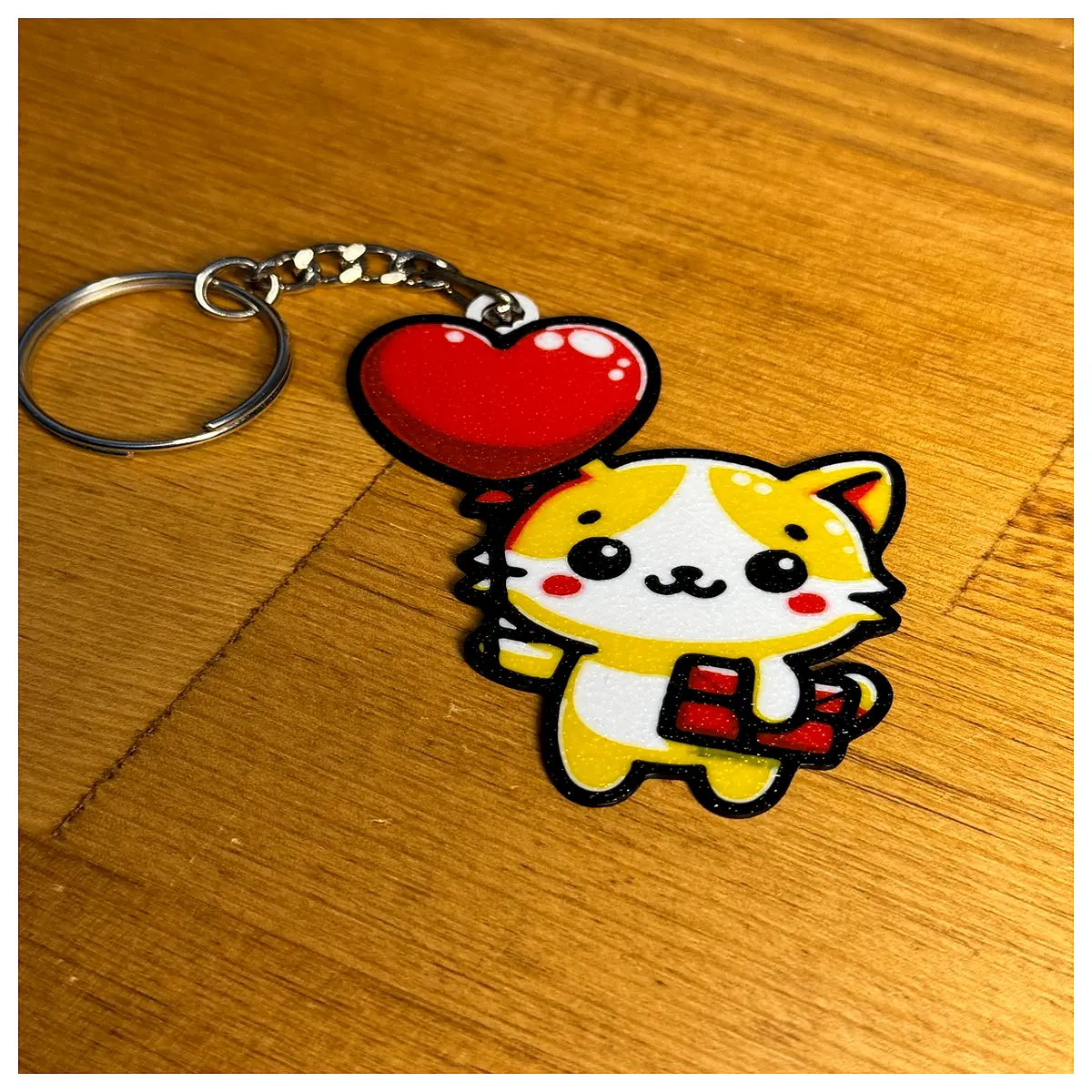 Cat Balloon Keychain Cute Pet Memorial Hanging Decoration Birthday Gift Cat Lover Essential