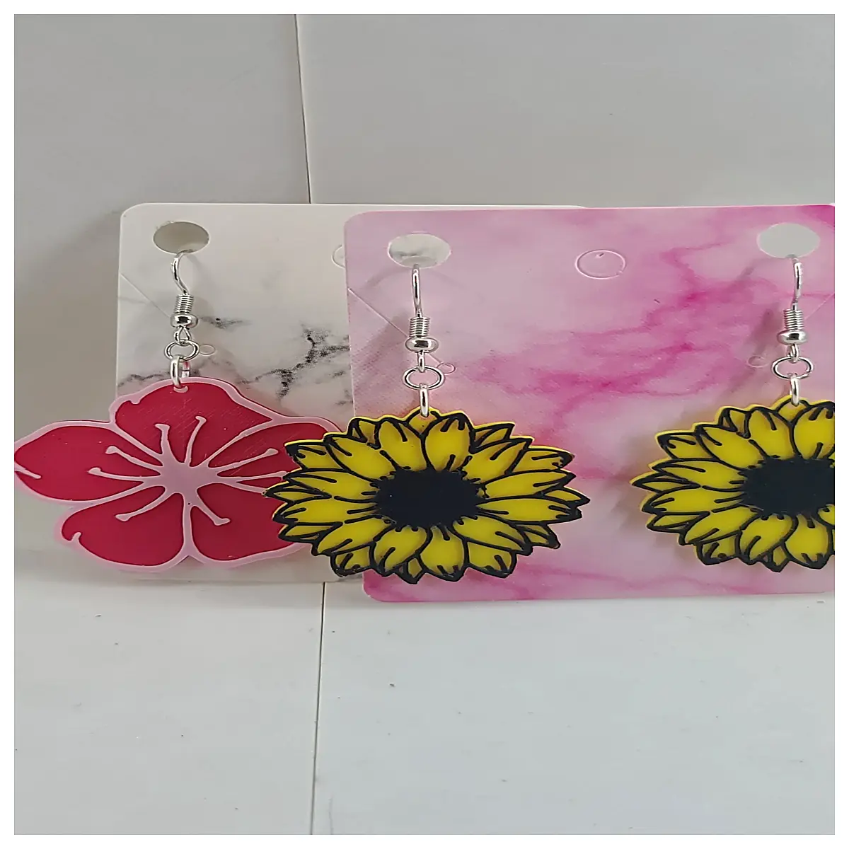 floral drop earrings for women daisy flower jewelry boho style gold silver stud earrings spring summer accessories gift