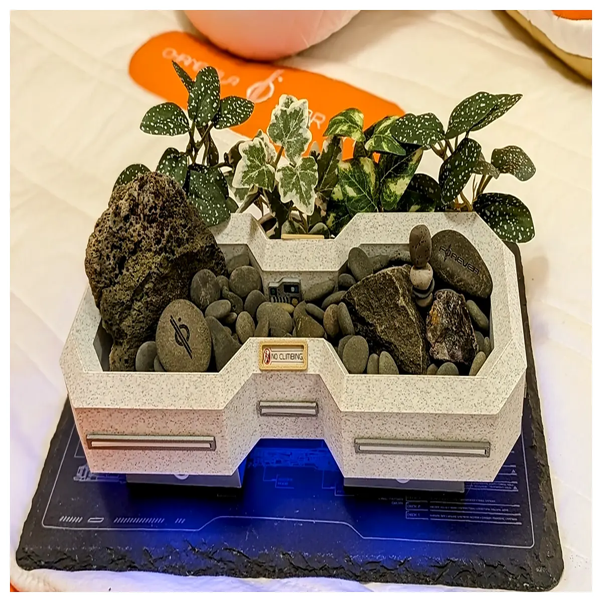 Desktop Climate Simulator Rock Garden Indoor Gardening Landscape Design Simulation Plants Climate Control Planter