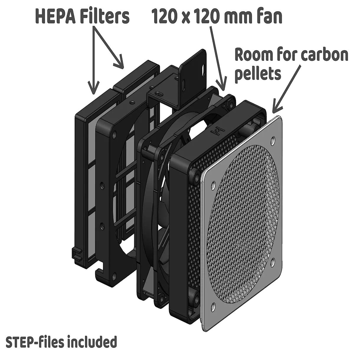 Compact Air Filter Purify Air Bedroom Living Room Small Filter Mesh Improve Air Quality