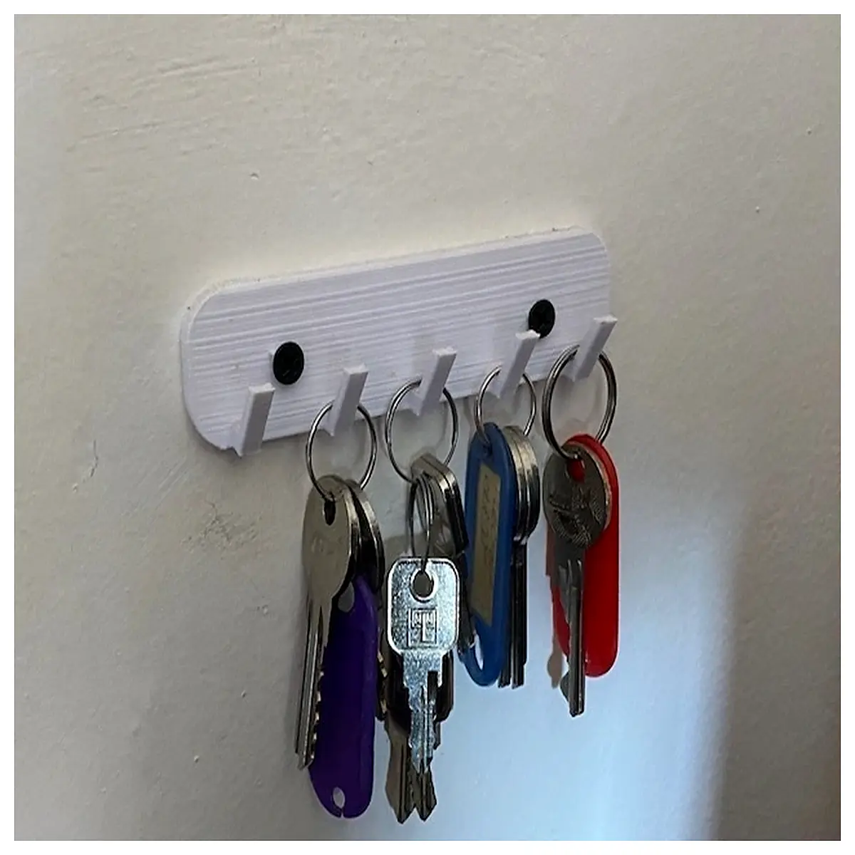 duty key hook organizer wall mounted adhesive key holder for entryway door organization