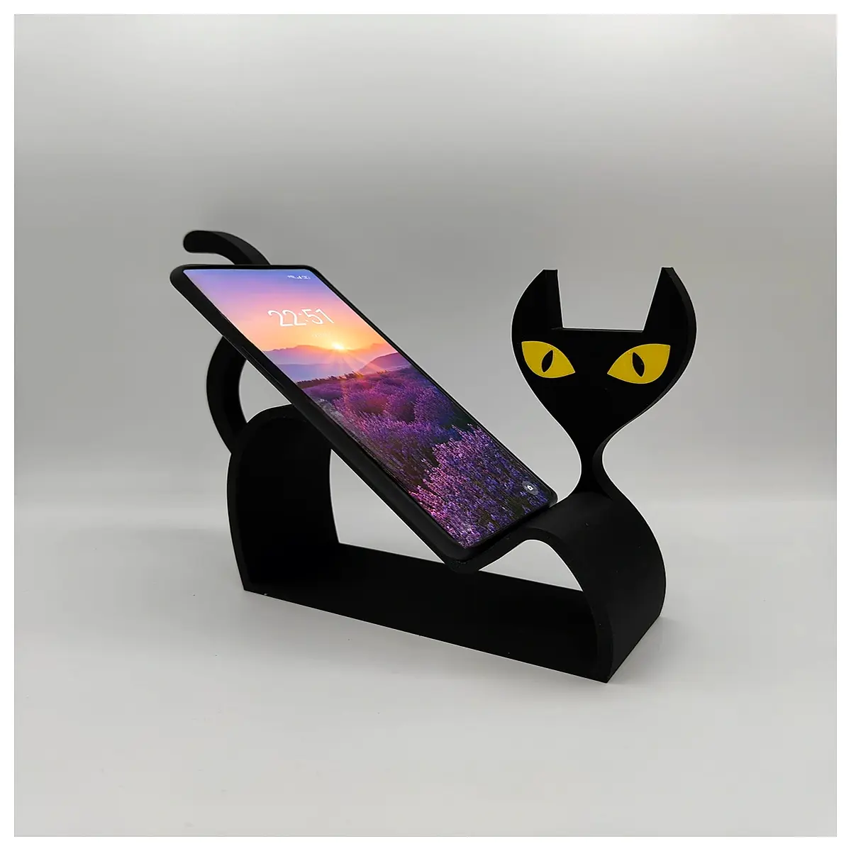Cat Phone Stand Desktop Holder Pet Stand Cute Cat Accessory Mobile Phone Holder Creative Support Stand for Phones