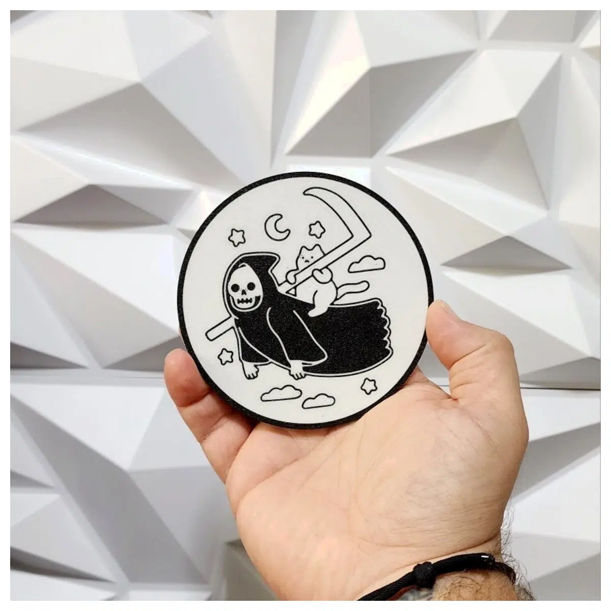 Cat Coaster Desktop Decoration Anime Gift Protective Mat Collectible Novelty Item