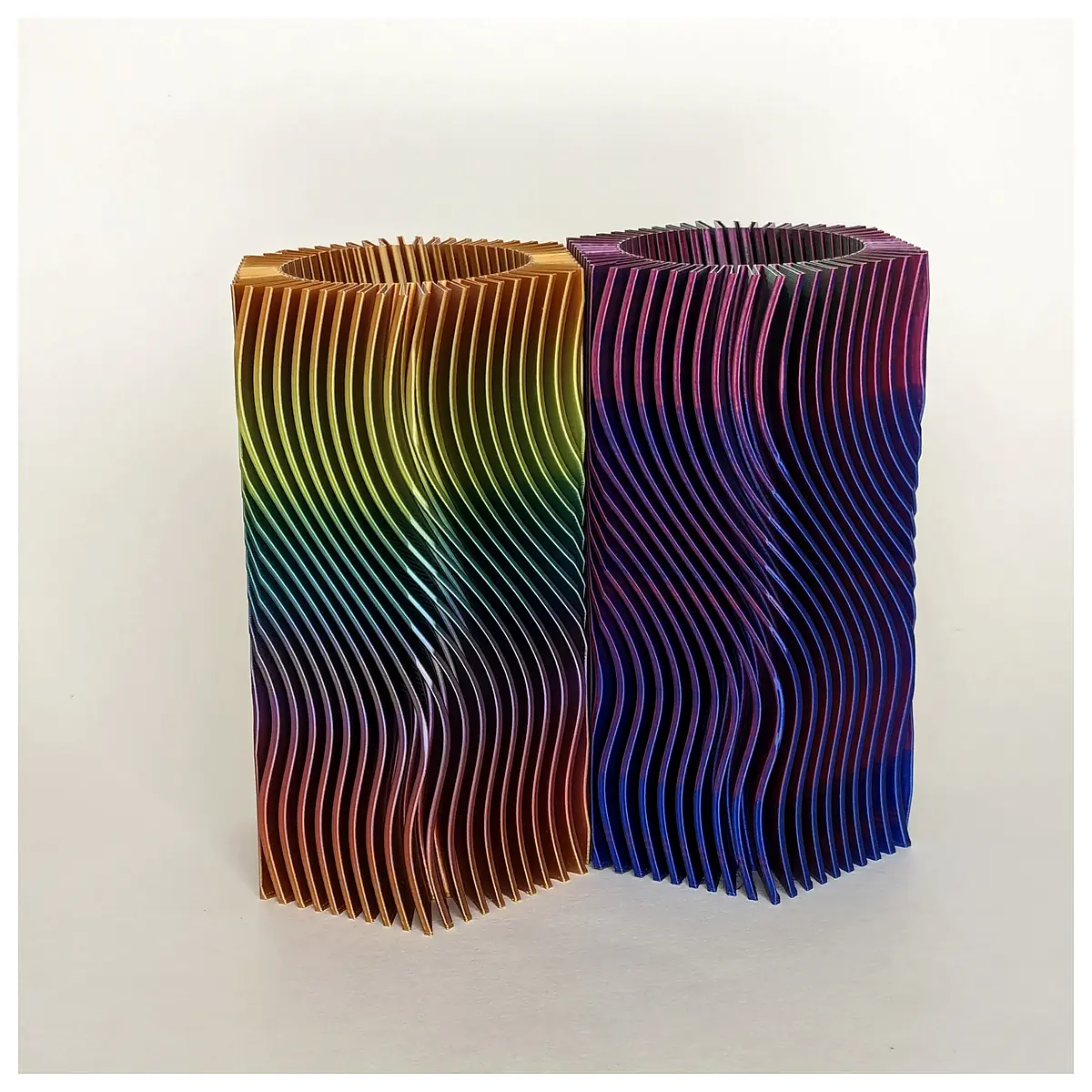 Pencil Cup with Hexagonal Vortex Pattern Spiral Design Pen Holder Drawing Tool Creative Design Multi functional