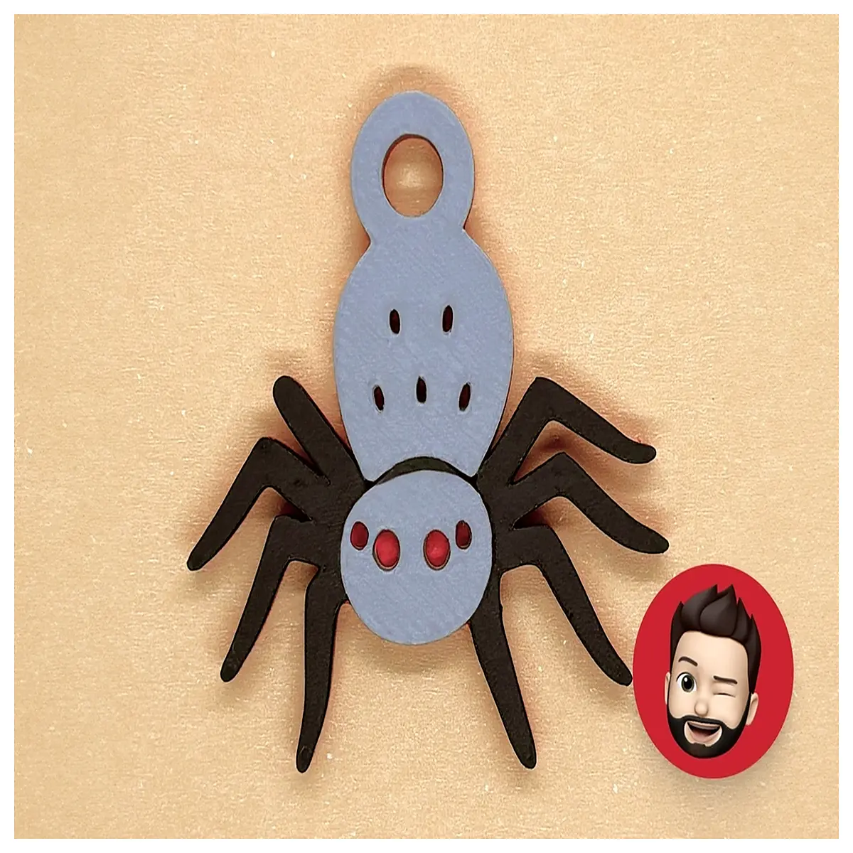 Insect Spider Keychain Realistic Simulation Mini Insect Model Decoration Creative Gift Collection Item Spider Figurine Fun Toy