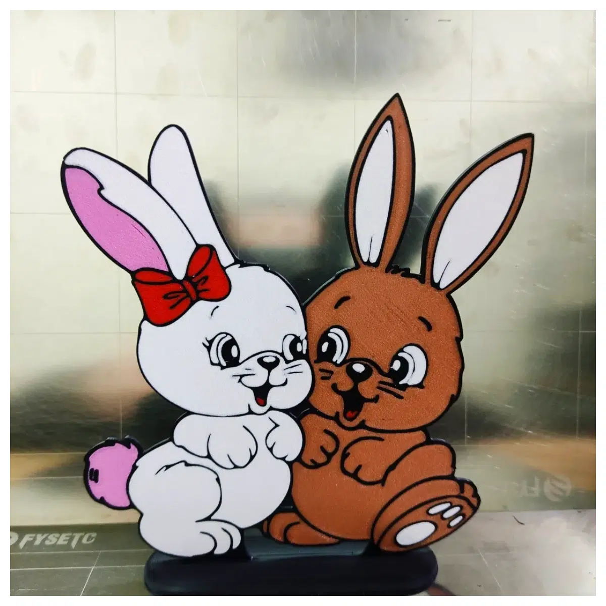 Easter Bunny Toy Holiday Decoration Kids Gift Easter Egg Hunt Cute Bunny Figure Easter Decor