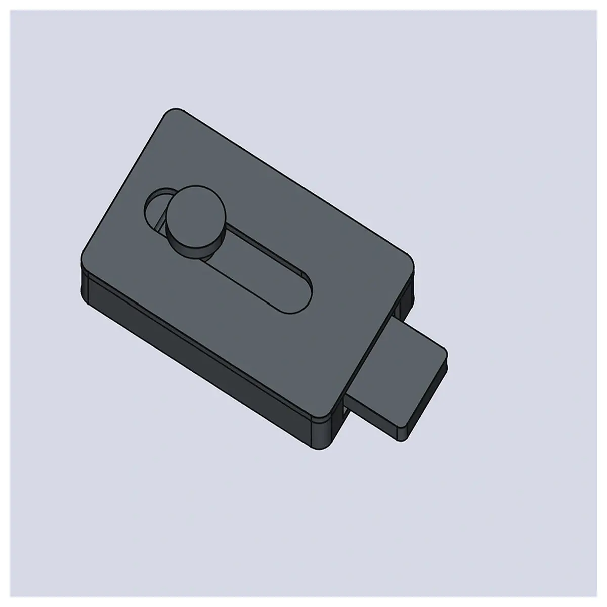 sliding lock switch position locking mechanism for industrial control panels safety interlock